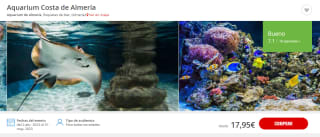 Entrada adultos al Aquarium desde solo 13,16€