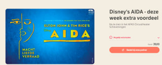 Tickets voor Aida de musical vanaf €39 via Leukstetickets
