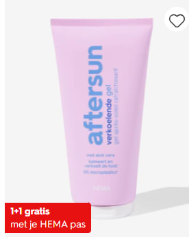 1+1 gratis op alle zon verzorging producten bij de Hema