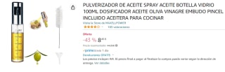 Pulverizador de Aceite Spray de 100ml por 8.45€