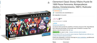Marca Clementoni Puzzle 1000 piezas Panorama Disney Villains