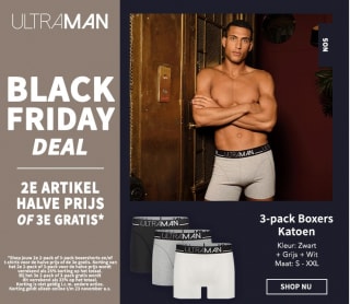 2e herenartikel 50% korting of 3e artikel gratis bij Sapph