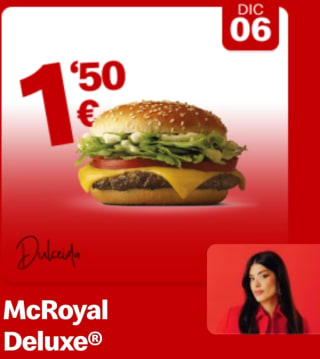 McDonald Oferta Flash McRoyal Deluxe por 1,50€
