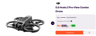 DJI Avata 2 Pro-View Combo - drone voor €699 bij Ibood