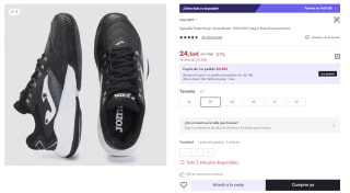 Zapatillas de Pádel de Mujer Joma Master 1000 2301 por 24.56€ (Cuenta Nueva 14.74€)