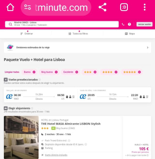 Lisboa 3 días con vuelos desde 106€.