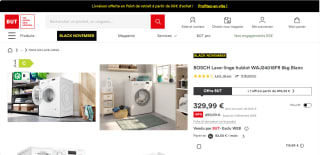 Lave-linge hublot Bosch WAJ24018FR SER2 - 8 kg à 329,99€