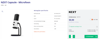 NZXT Capsule - Microfoon voor €59,99 bij Azerty