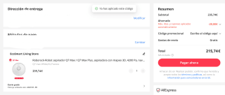 Roborock Q7 Max (Envío desde Francia) por 215,74€