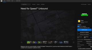 Jogo: Need for Speed™ Unbound para PC na Epic Games - R$ 89,70