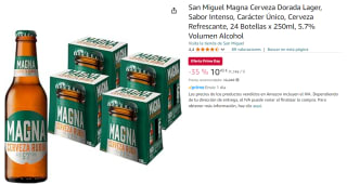 San Miguel Magna Cerveza Dorada Lager 24 Botellas x 250ml por 10.43€