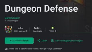 Dungeon Defense voor Android gratis