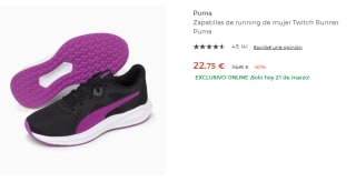 Zapatillas Puma Twitch Runner Mujer por 22.75€