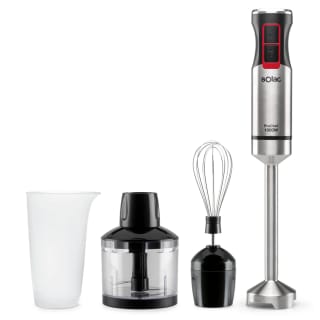 Solac - Batidora de mano 1000W | Picadora eléctrica en INOX | 4 Velocidades + Turbo por 19.39€