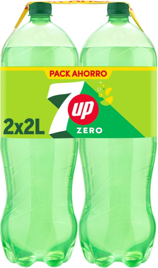 7 UP Refresco cero de lima y limón bipack dos botellas de 2 litros por 2,10€