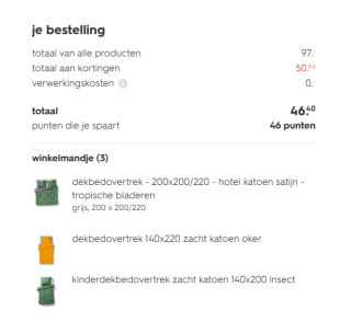 Tot 40% stapelkorting op dekbedovertrekken in de sale bij de HEMA
