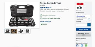 Set de llaves de vaso 65 piezas. por 23,99€