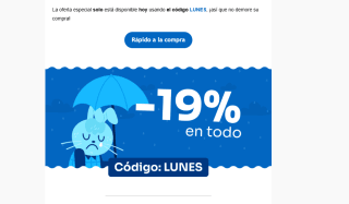 Hoy lunes 19% descuento desdde futurnatura