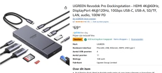 UGREEN Revodok Pro 10-in-1 Dockingstation voor €49,99 bij Amazon