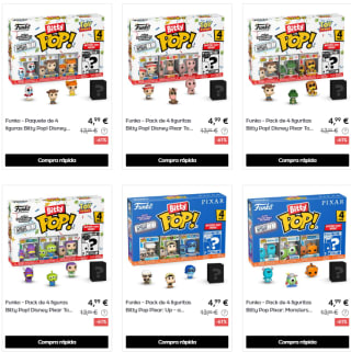 Chollazo Funko Pop llaveros y 4 Figutitas Bigg Pop desde solo 2,99€