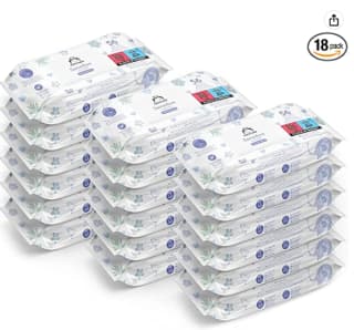 18 Paquetes de Mama Bear Toallitas para bebés sensibles por 14.53€