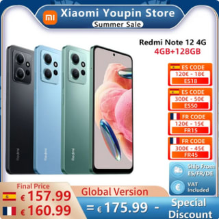 Xiaomi redmi note 12 4G 4GB 128G por solo 144,99€