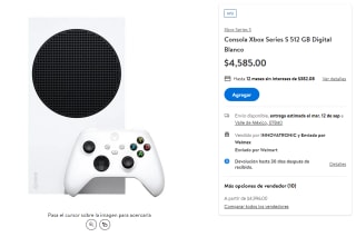 Xbox Series S 512GB Digital por $4,585 en Walmart