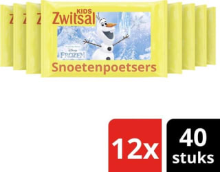 12x Zwitsal Snoetenpoetsers Doekjes Boys & Girls 40 doekjes voor €16,14 bij Bol.com
