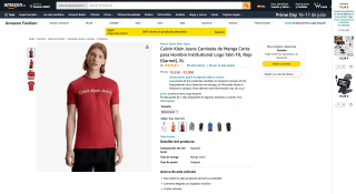 CALVIN KLEIN Jeans Camiseta por 19,55€