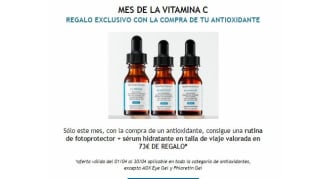 Rutina de fotoprotector + sérum hidratante en talla de viaje de regalo por compra