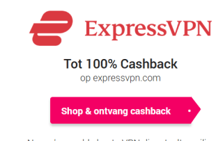 100% cashback op Express VPN via CashbackXL