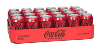 Coca-Cola Regular of Zero, 24 x 33cl voor €11,99 bij Ochama