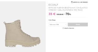 Botas de Mujer ECOALF Tipo Track por 35€