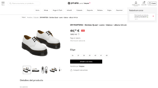 Derbies DR MARTENS Quad blancos por 44,99€