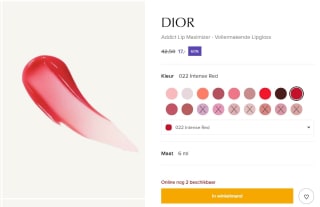 Dior AddictLip Maximizer Lipgloss intense red voor €17 bij de Bijenkorf