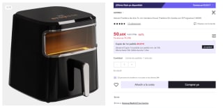 Freidora de Aire 7L con Ventana Visual con 8 Programas y 1600W por 50.6€ (Cuenta Nueva 40.6€)