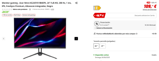 15% extra descuento en productos Acer grandes descuento en productos