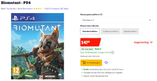 Biomutant - PS4 voor €14,99 bij Bol.com
