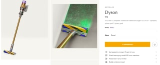 Dyson V12 Slim Complete snoerloze steelstofzuiger voor €599 bij de Bijenkorf