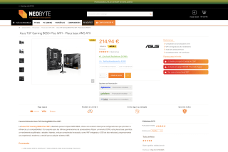 Asus TUF Gaming B850-Plus WIFI Placa base AM5 ATX + 25€ de saldo de Eneba + Juego Doom the dark ages por solo 214,94€