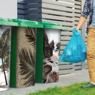 Containersticker met eigen afbeelding op maat vanaf €6,99 dmv code bij FotoCadeau