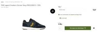 PME Legend Sneakers Stinster Navy voor €36 bij Nieuwnieuw