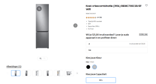 Samsung RB38C705CSR koel-vriescombinatie voor €719 bij Samsung