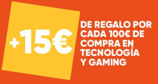 15€ de descuento por cada 100 de compra en fnac