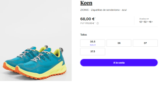 Zapatillas de Trekking de Mujer Keen ZIONIC por 68€