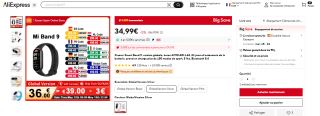 Bracelet connecté Xiaomi-Smart Band 9 à 34,99€