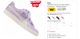 Basket Coeur Femmes Puma à 19,99€