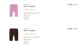 10 halen = 3 betalen actie bij Ot en Sien