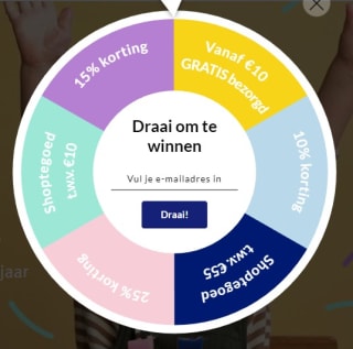 Draaien voor shoptegoed of korting bij Difrax (altijd prijs)