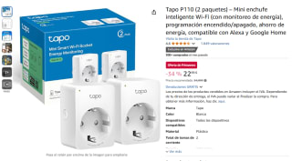 Tapo P110 (2 paquetes) Mini enchufe inteligente Wi-Fi compatible con Alexa y Google Home por 22,99€